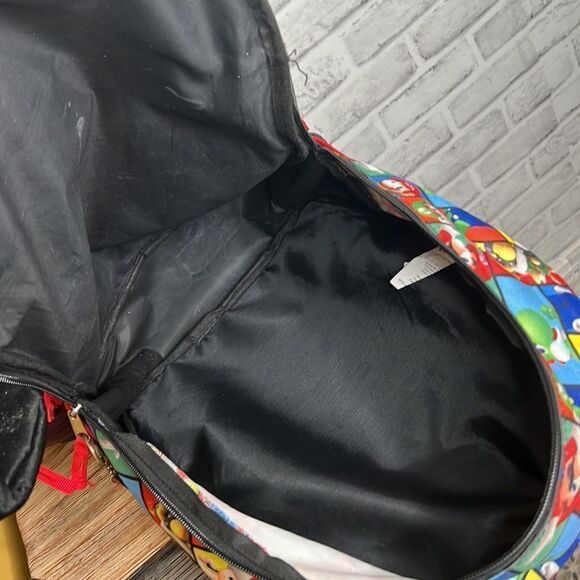 Super Mario Backpack with Detachable Mushroom Lunch Tote 17 inch - Picture 11 of 11